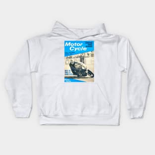 Vintage Motorcycle Magazine cover Kids Hoodie